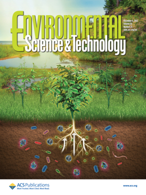 LetPub Journal Cover Design Service Art Sample, ENVIRONMENTAL SCIENCE & TECHNOLOGY Cover 1