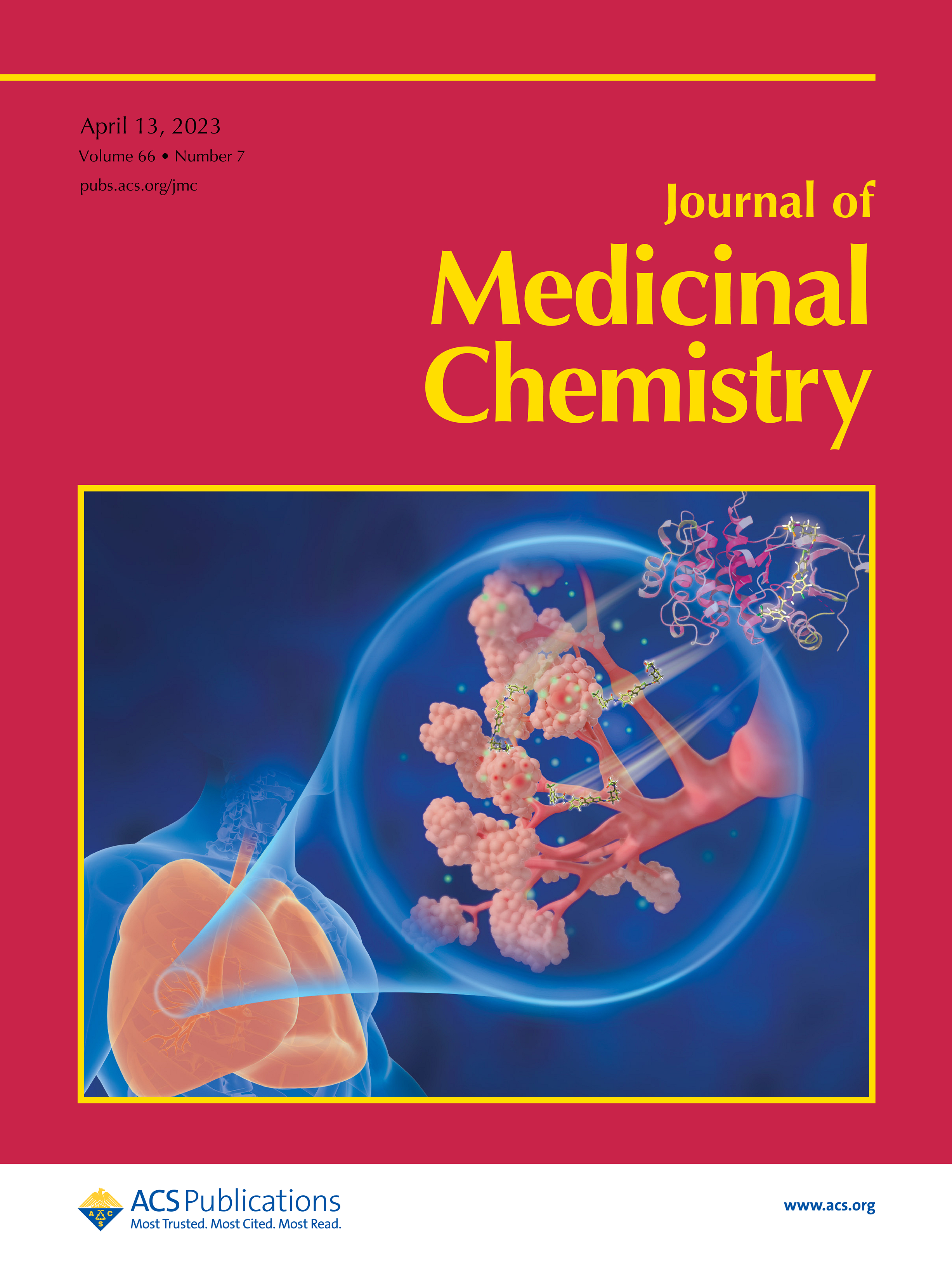 LetPub Journal Cover Design Service Art Sample, JOURNAL OF MEDICINAL CHEMISTRY Cover 6